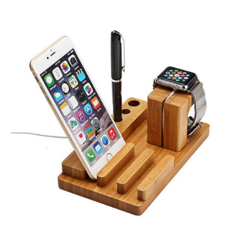 Wooden Charging Stand Bracket Docking Station